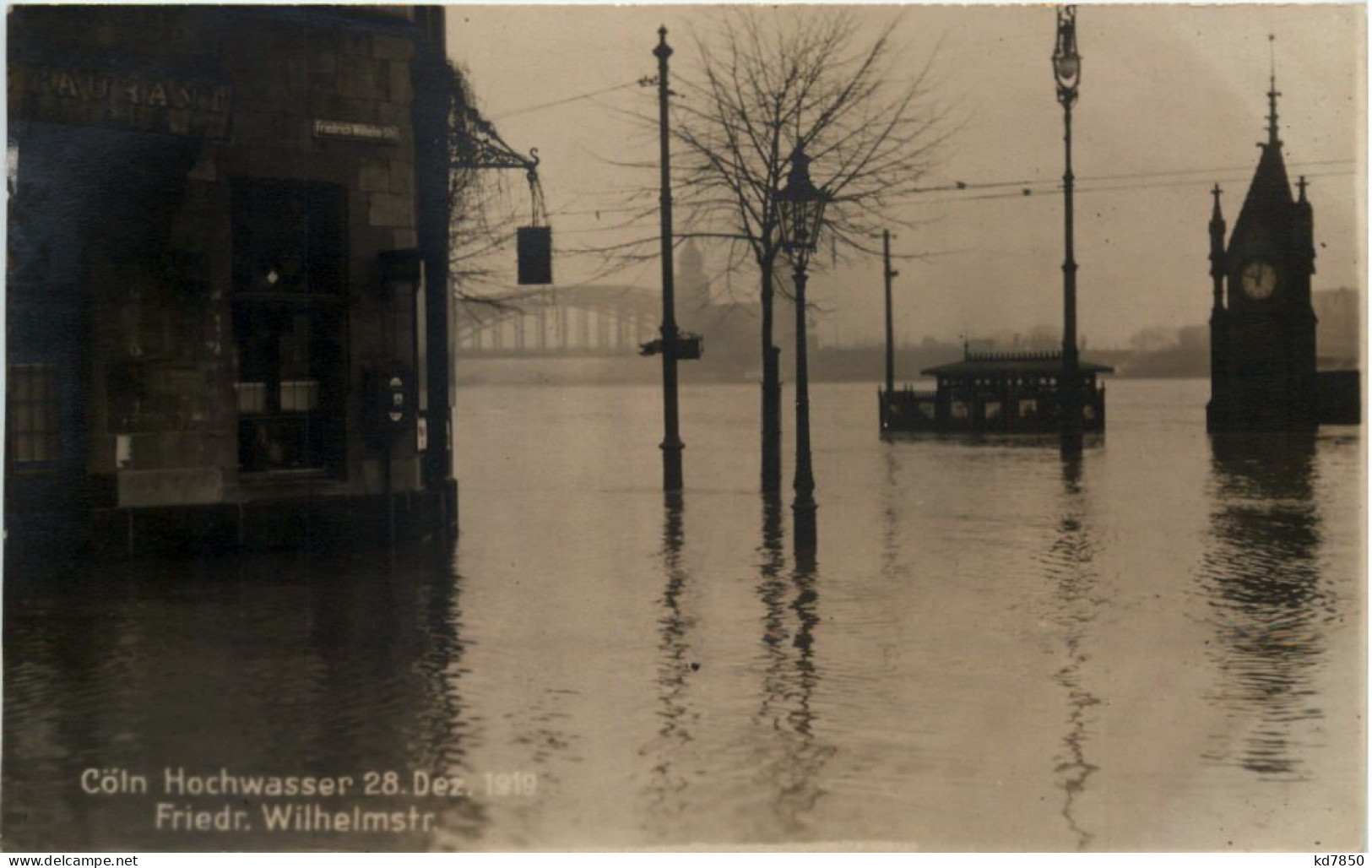 Köln - Hochwasser 28. Dezember 1919 - Koeln