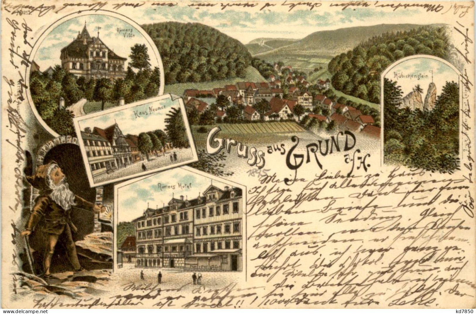 Gruss Aus Grund - Litho 1895 - Vorläufer - Bad Grund