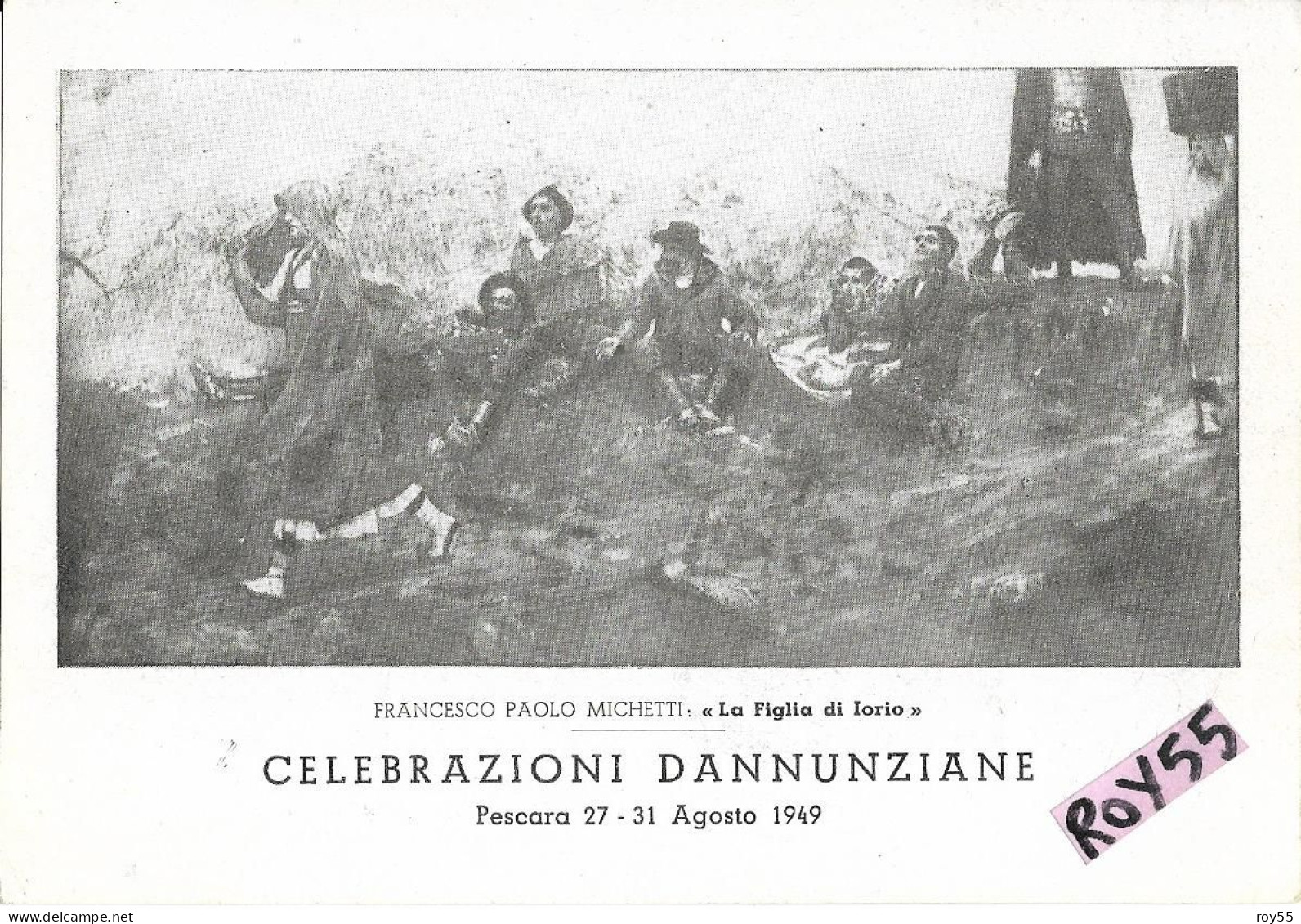 Abruzzo-chieti-francavilla A Mare Francesco Paolo Michetti Celebrazioni Dannunziane Pescara Agosto 1949 (vedi Retro) - Sonstige & Ohne Zuordnung