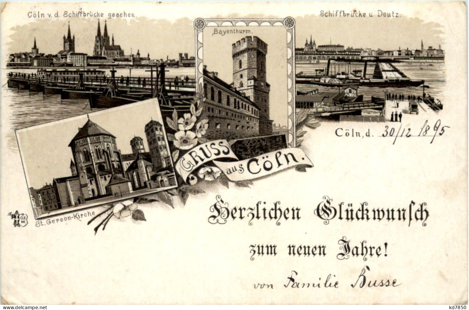 Gruss Aus Köln - Litho 1895 - Vorläufer - Koeln