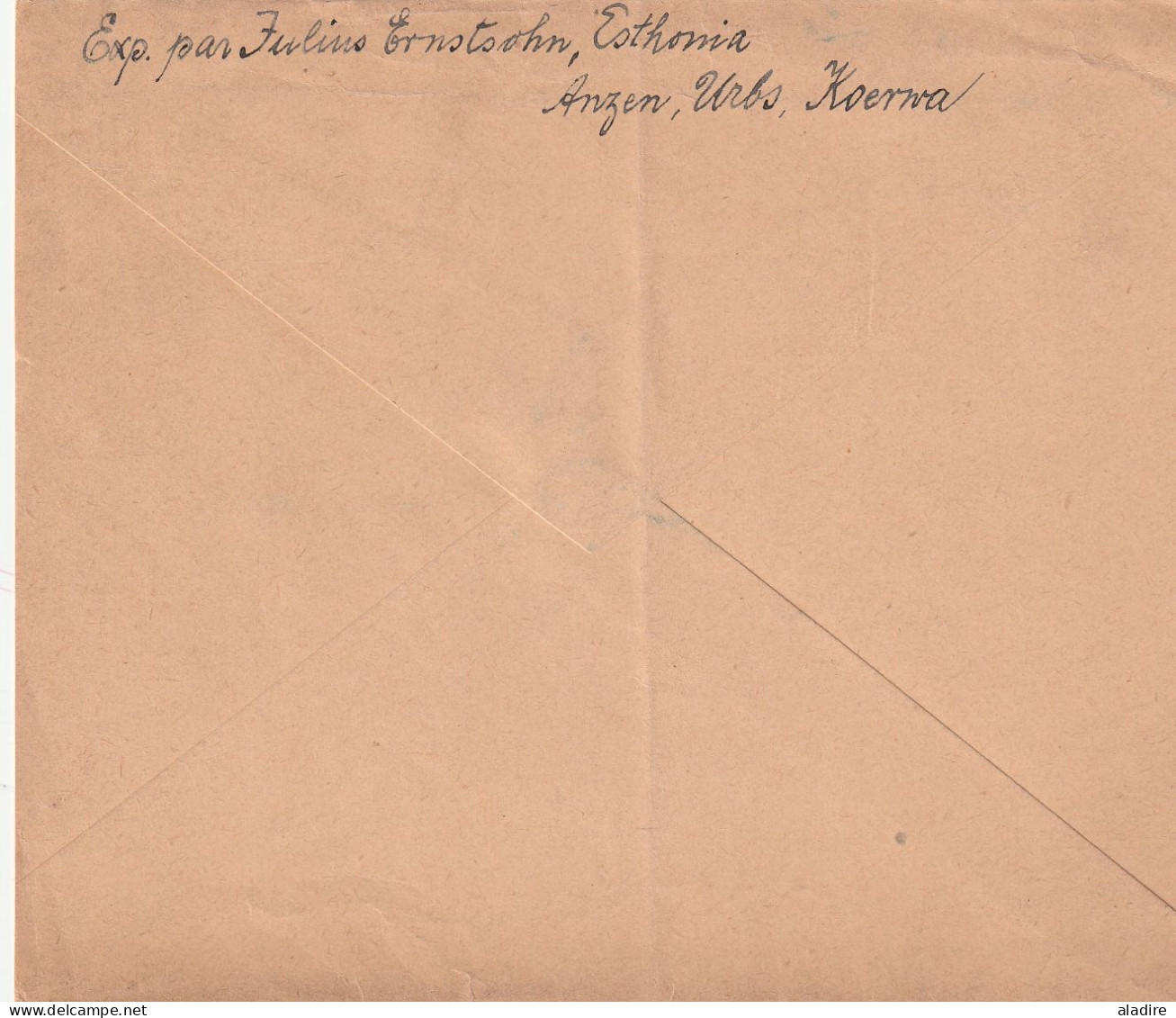 1881 / 1923 - ESTONIE - EESTI  - ESTONIA - lot de 6 enveloppes (dont 1 devant) - 12 scans