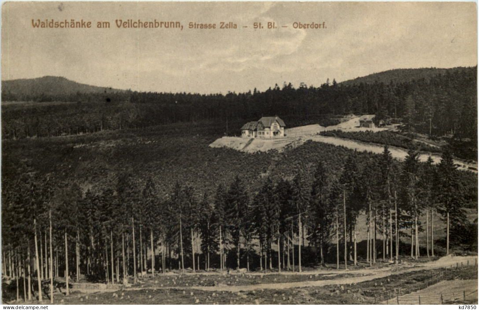 Waldschänke Am Veilchenbrunn - Strasse Zella - Oberdorf - Zella-Mehlis