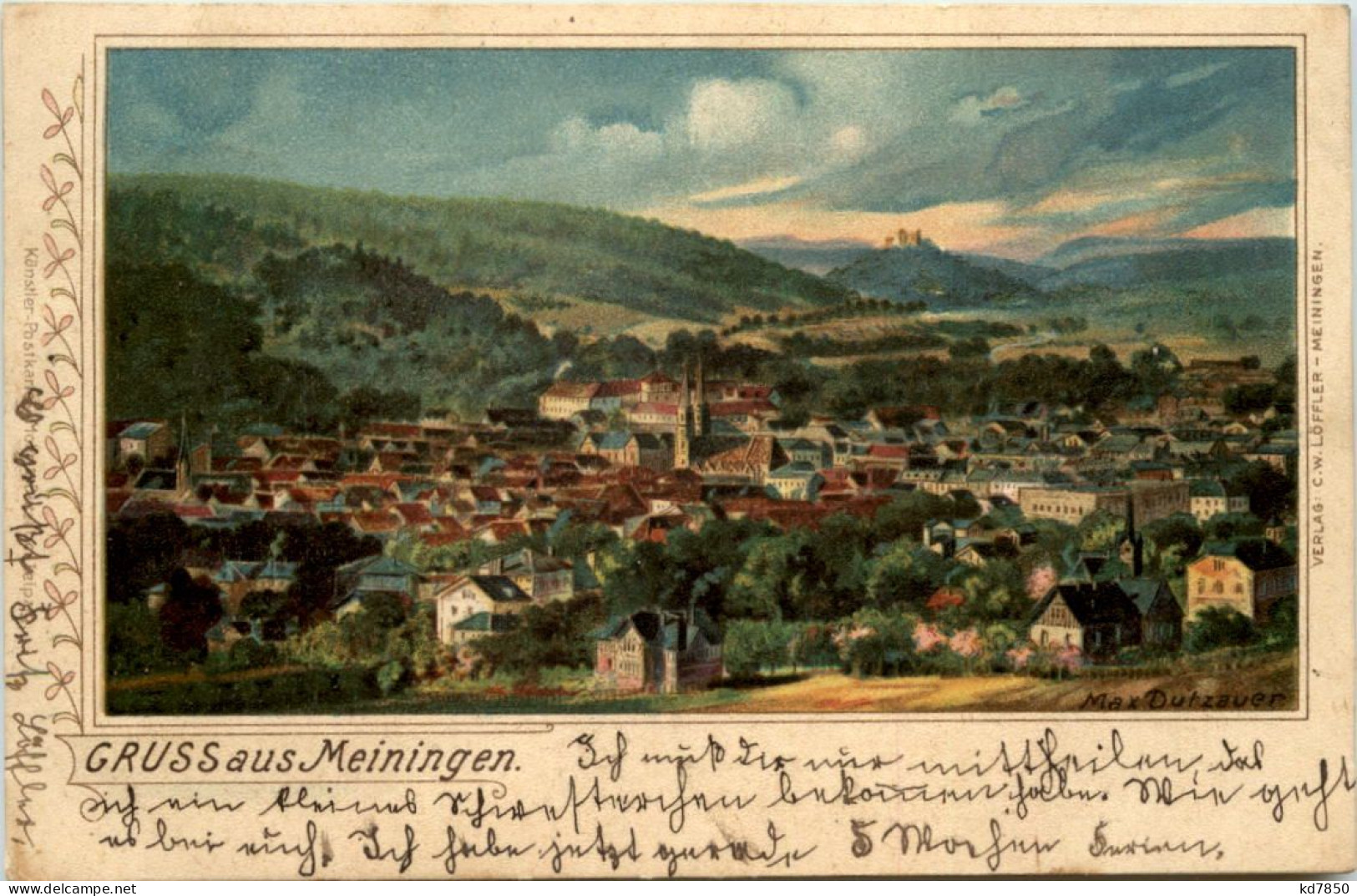 Gruss Aus Meiningen - Litho - Meiningen