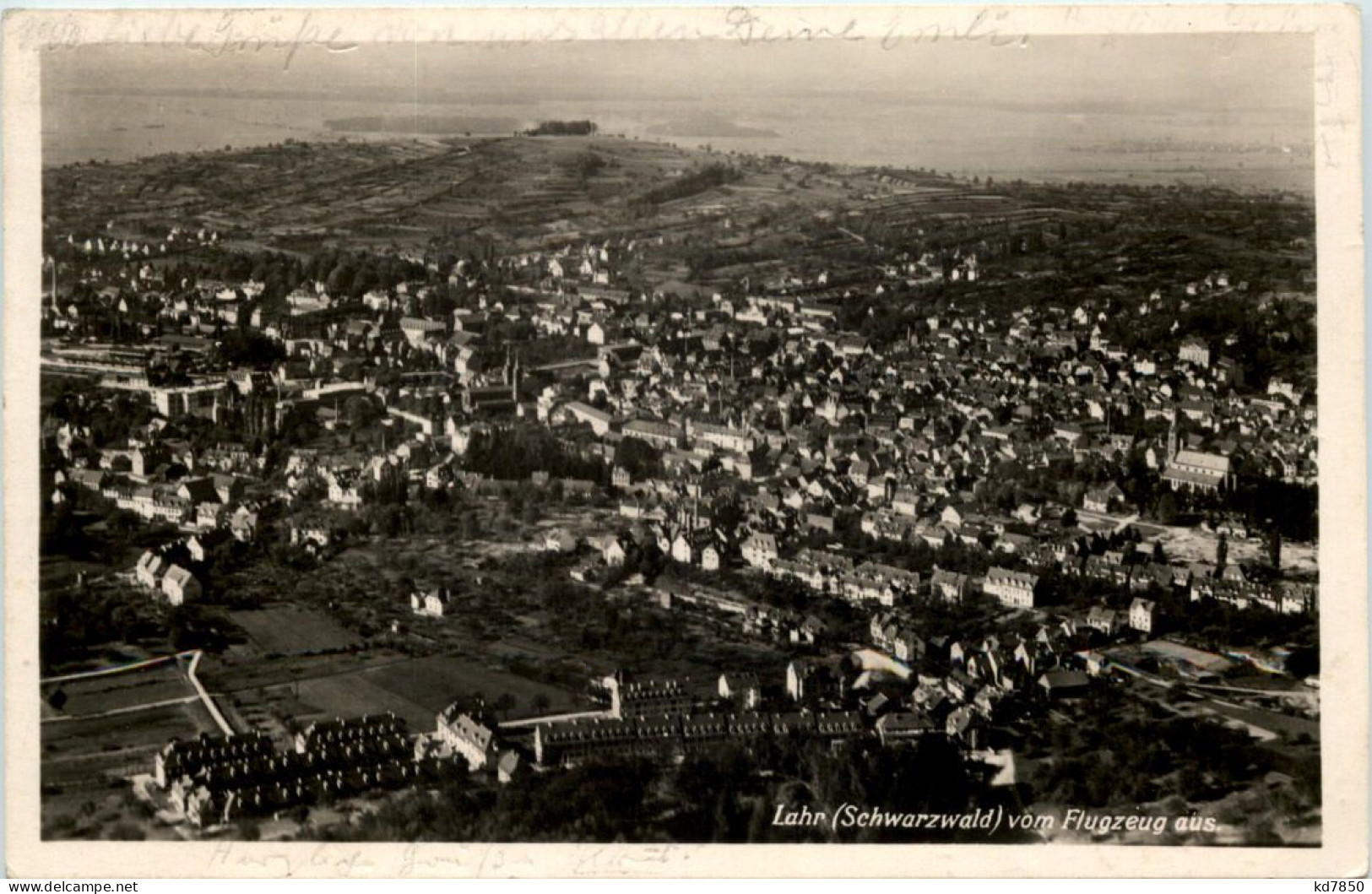 Lahr Vom Flugzeug Aus - Einzelfrankatur Franz. Zone - Lahr