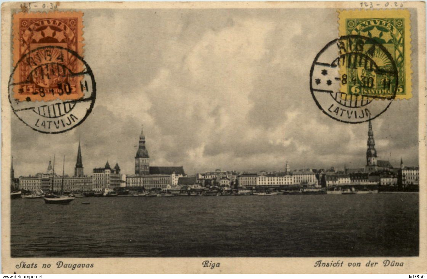 Riga - Ansicht Von Der Düna - Letonia