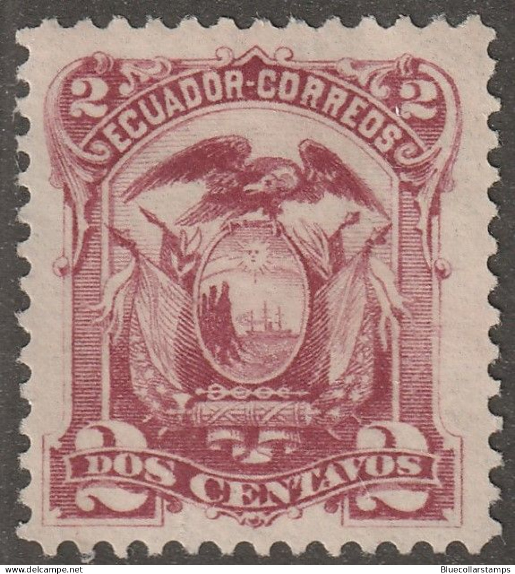 Ecuador, Stamp, Scott#56, Mint, Hinged, Dos Centavos, Ship. - Equateur
