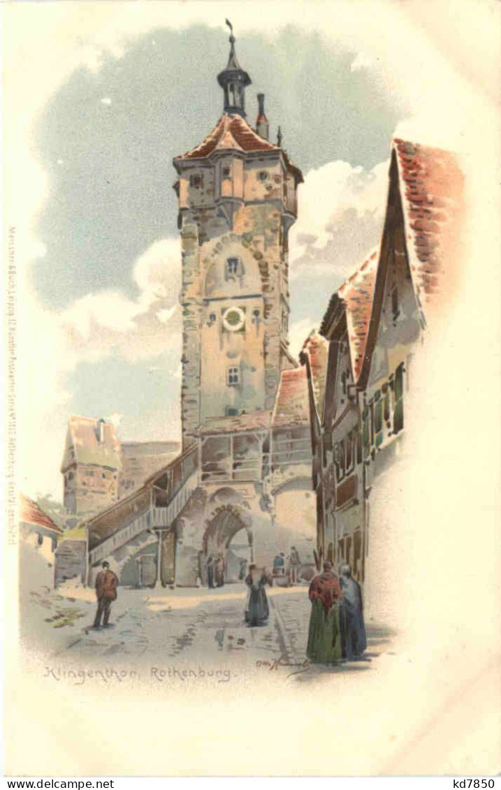 Rothenburg - Klingenthor - Litho - Rothenburg O. D. Tauber