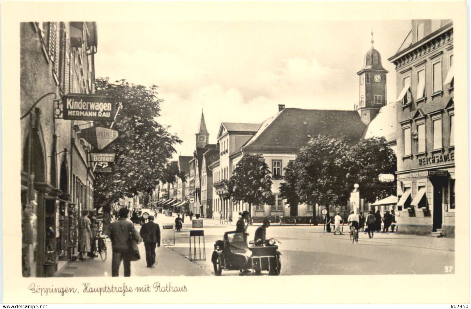 Göppingen - Hauptstrasse Mit Rathaus - Göppingen