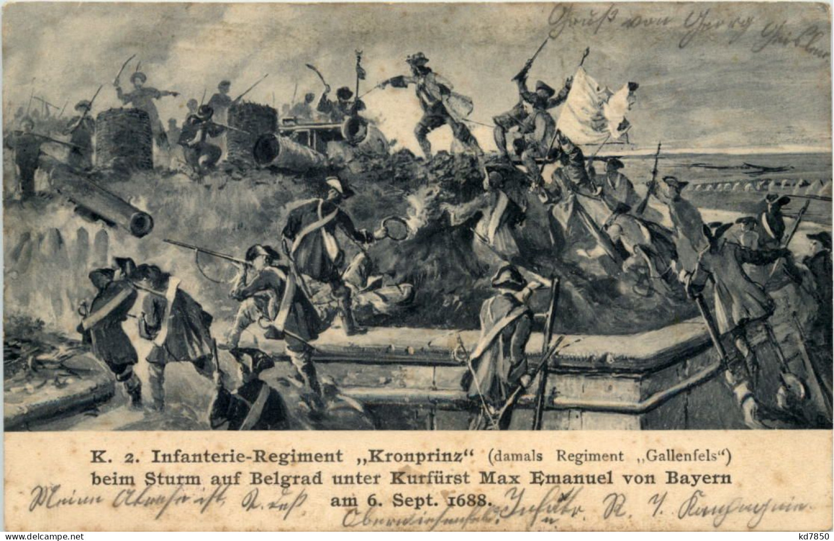 2. Infanterie Regiment Kronprinz Bei Sturm Auf Belgrad - Other Wars