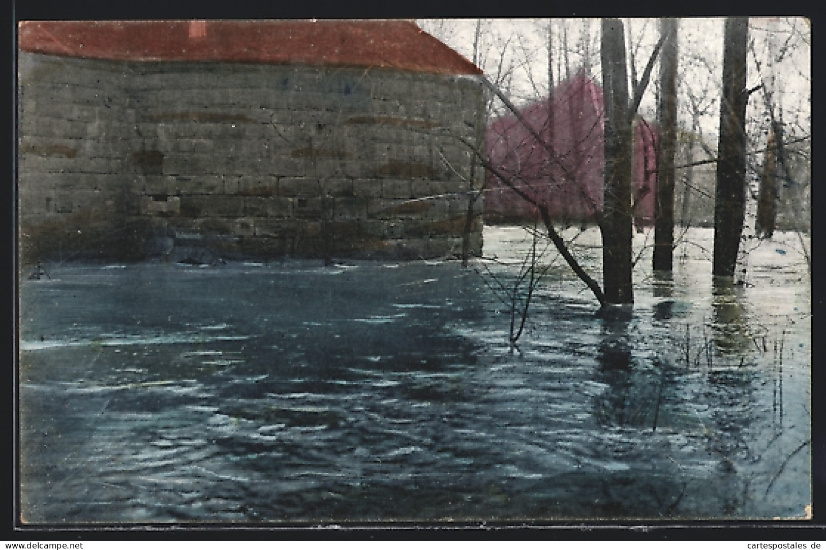 AK Nürnberg, Hochwasser-Katastrophe 1909, Kasemattentor  - Inundaciones