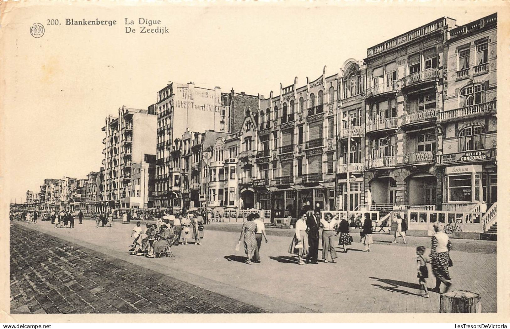 BELGIQUE - Blankenberge - La Digue - Animé - Carte Postale Ancienne - Blankenberge