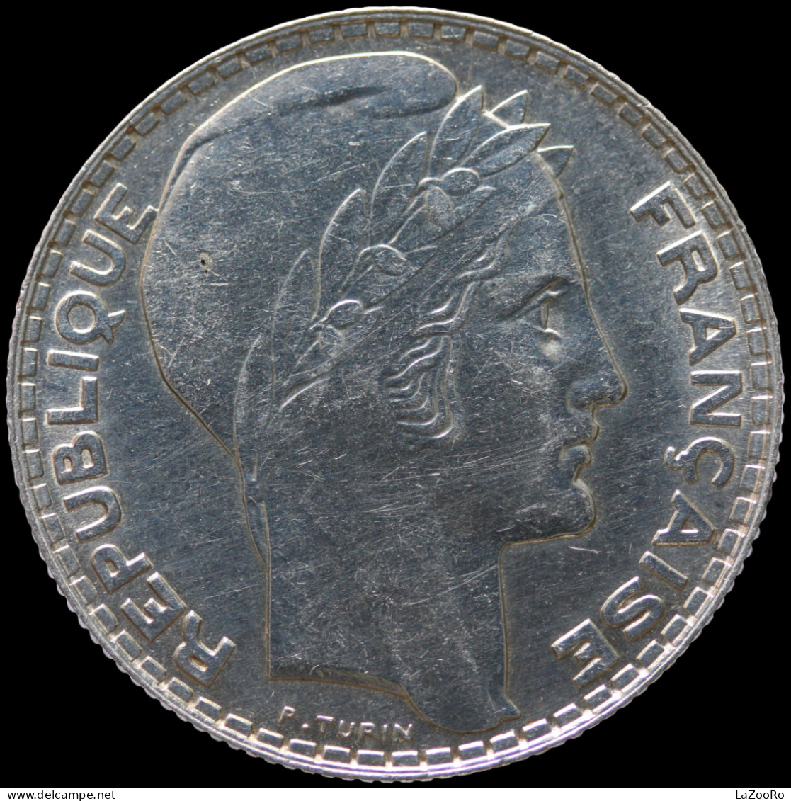 LaZooRo: France 10 Francs 1938 UNC - Silver - 10 Francs