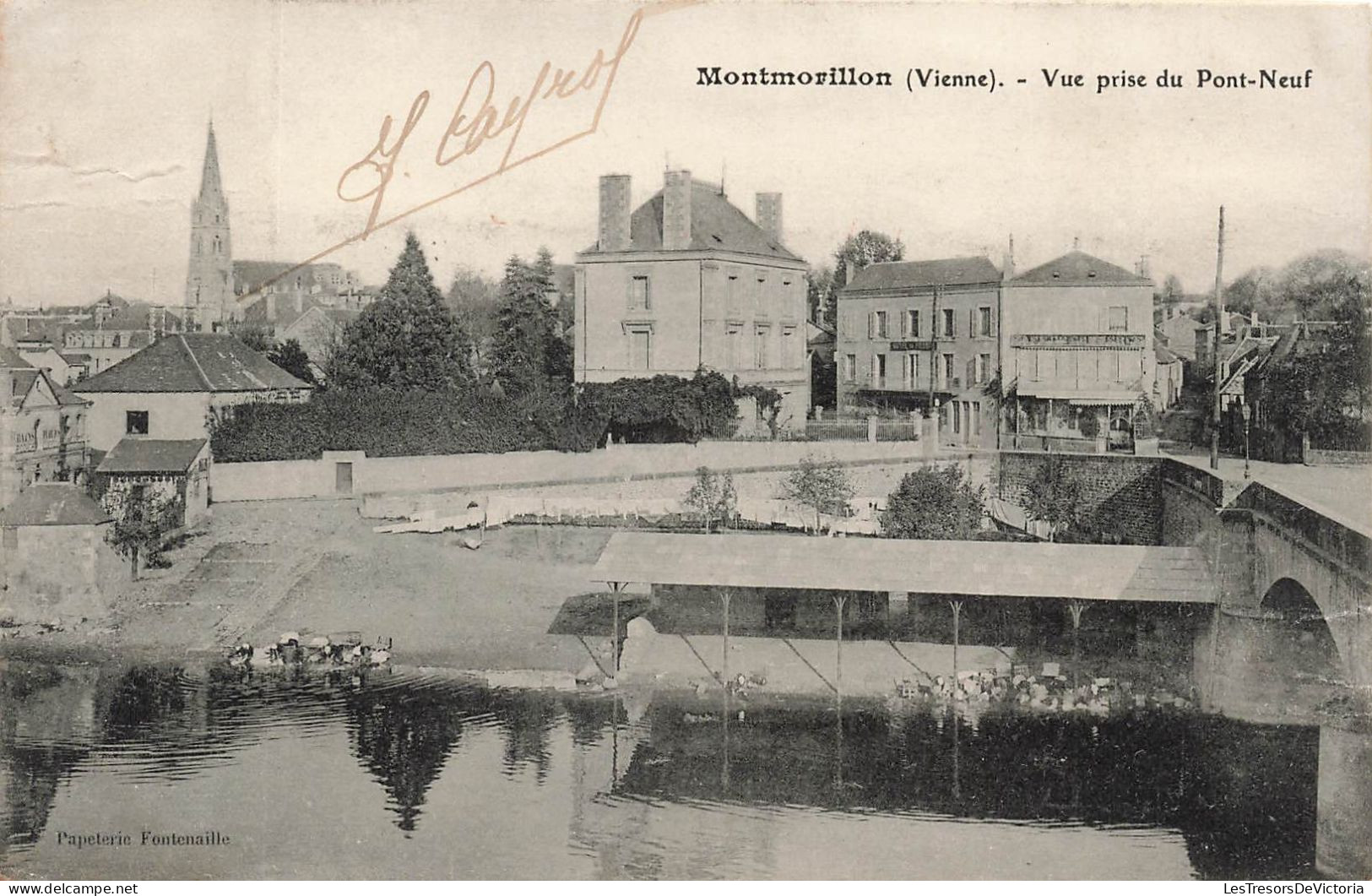 FRANCE - Montmorillon (Vienne) - Vue Prise Du Pont Neuf - Vue Générale - Carte Postale Ancienne - Montmorillon