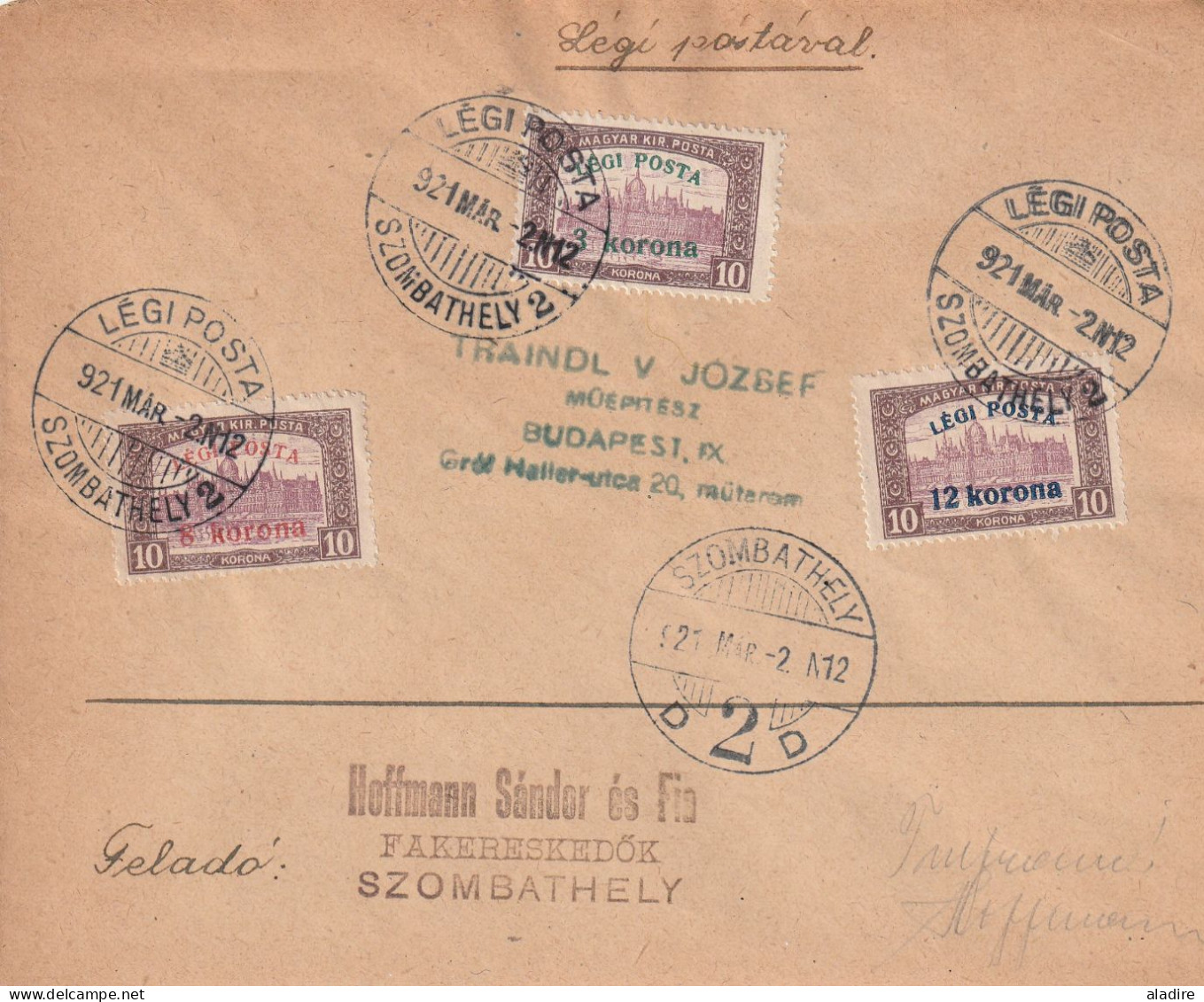 1914 / 1951 - HONGRIE - MAGYAR POSTA - lot de 12 enveloppes  et cartes  - 24 scans