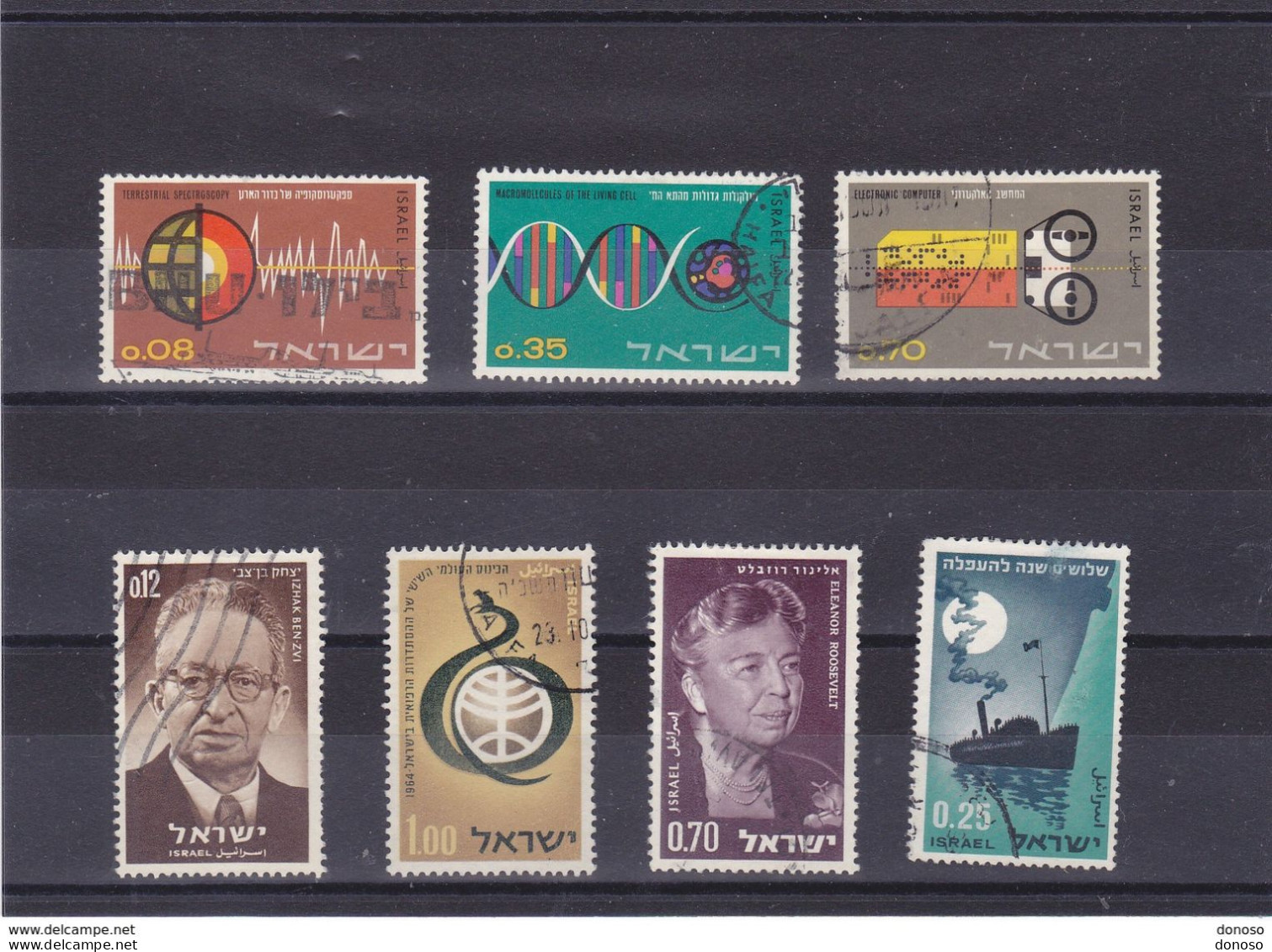 ISRAËL 1964  Yvert 251-254 + 259 + 265-266 Oblitéré Cote 3,40 Euros - Gebruikt (zonder Tabs)