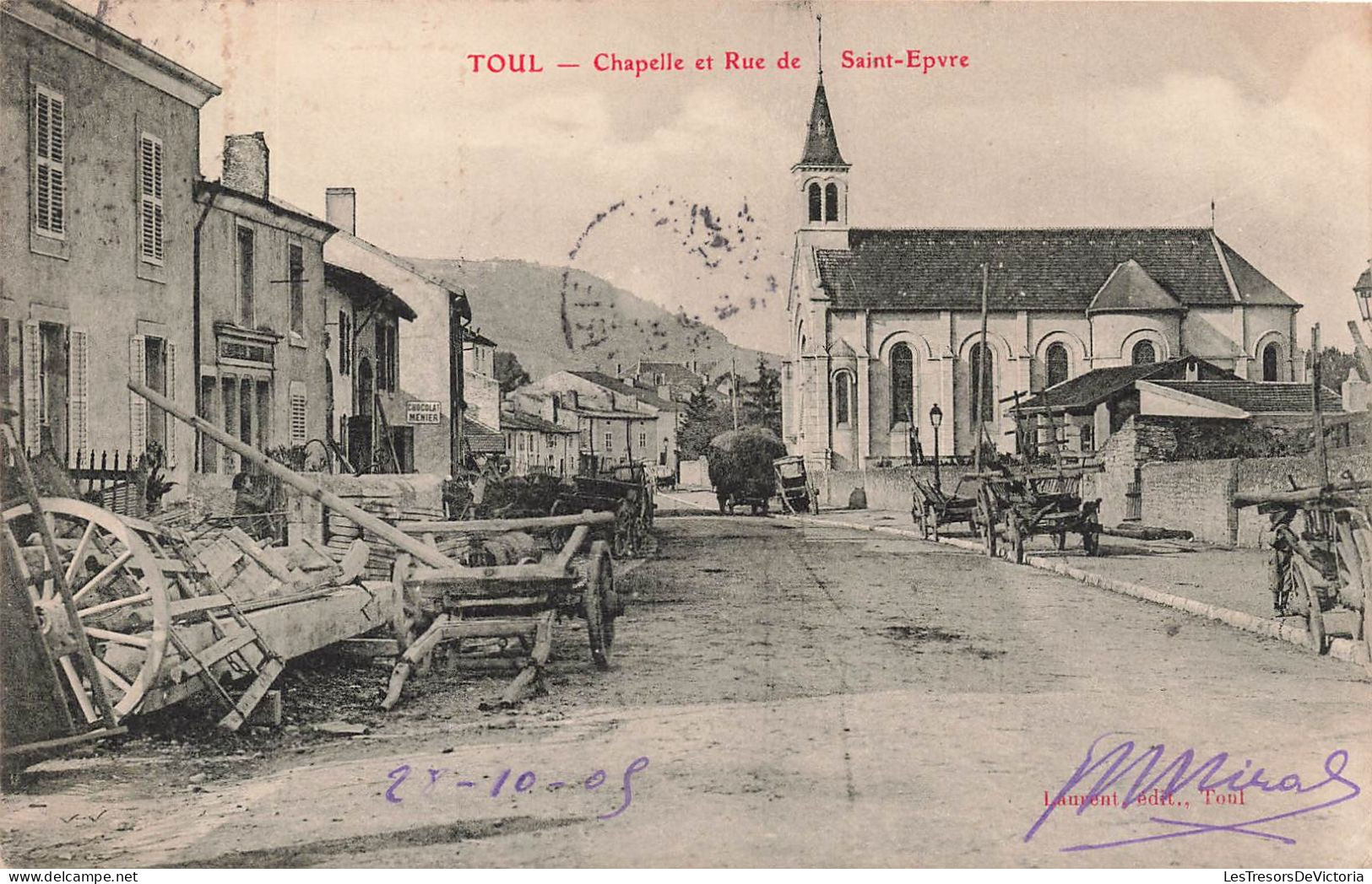 FRANCE - Toul - Vue Sur La Chapelle Et Rue De Saint Epvre - Vue Sur Une Route - Carte Postale Ancienne - Toul