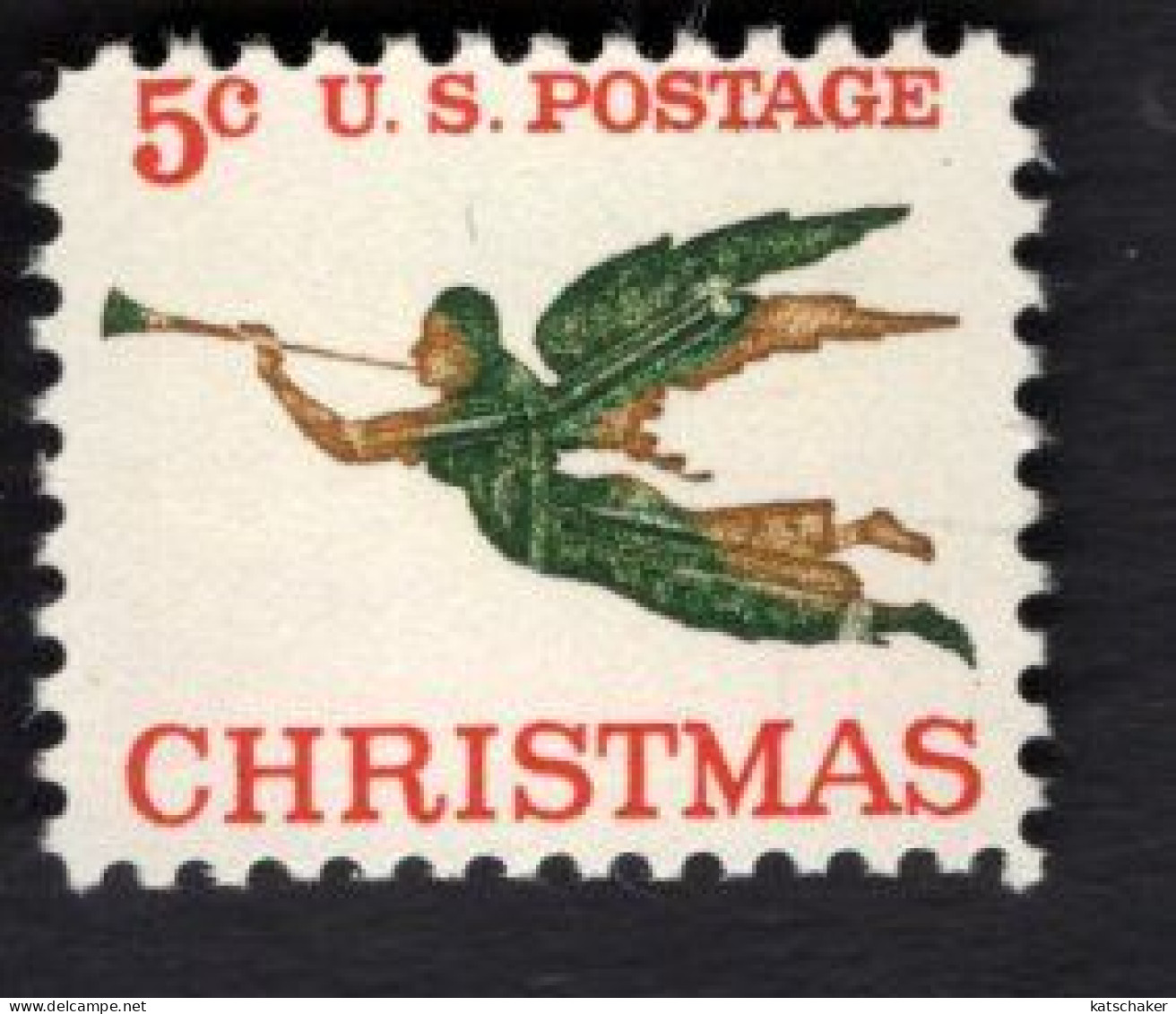 200603945 1965 SCOTT 1276 (XX) POSTFRIS MINT NEVER HINGED  -  CHRISTMAS - ANGEL WITH TRUMPET - Unused Stamps