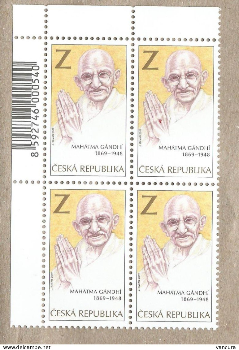 ** 1037 Czech Republic Mahatma Gandhi 2019 - Mahatma Gandhi