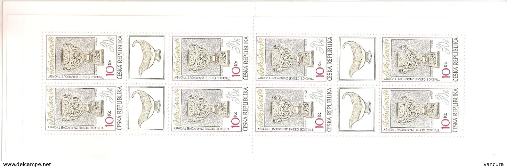 Booklet 619 Czech Republic Traditions Of The Czech Stamp Design 2010 Stamps On Stamps - Porselein