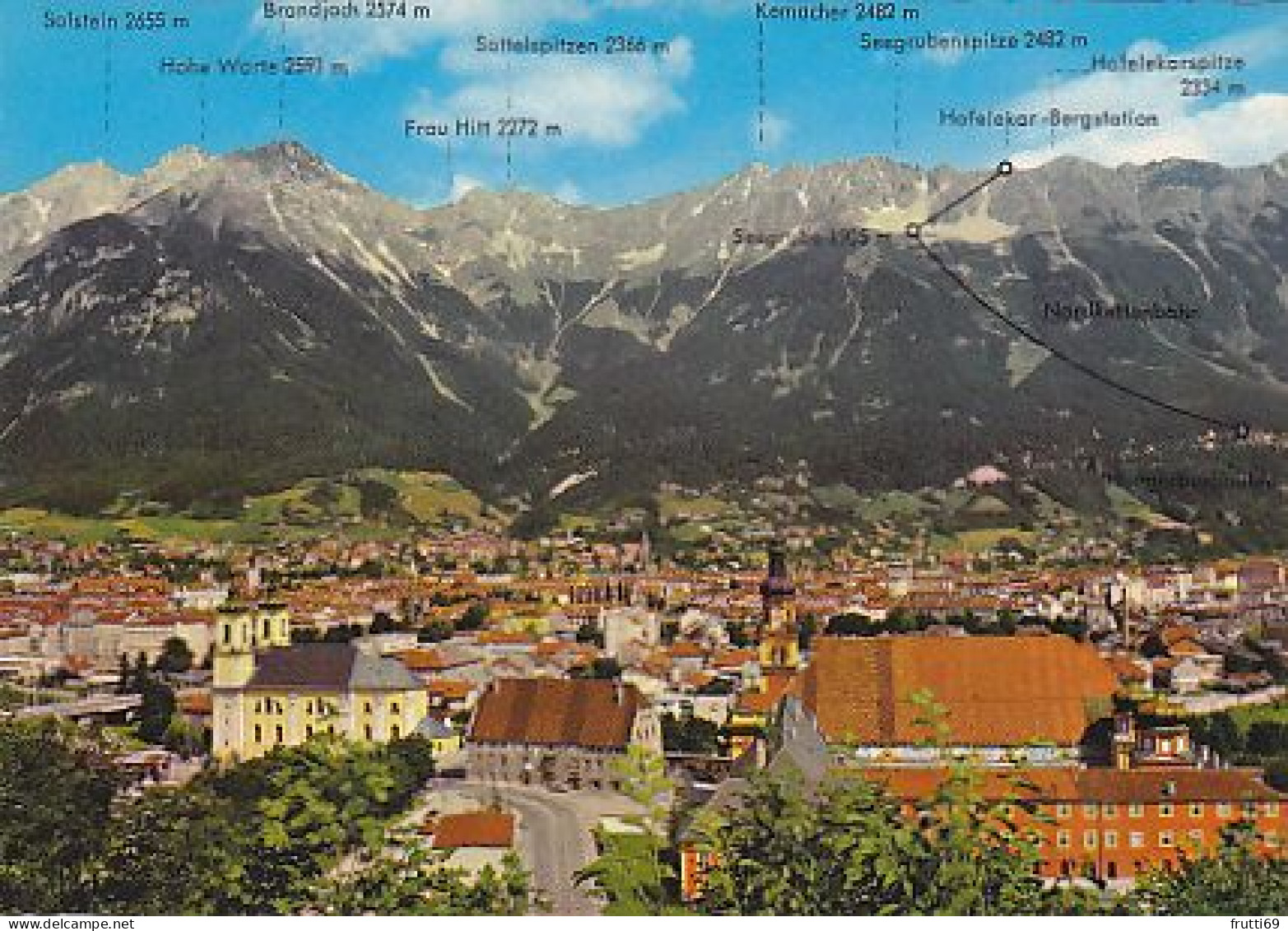 AK 212460 AUSTRIA - Innsbruck Mit Nordkette - Innsbruck