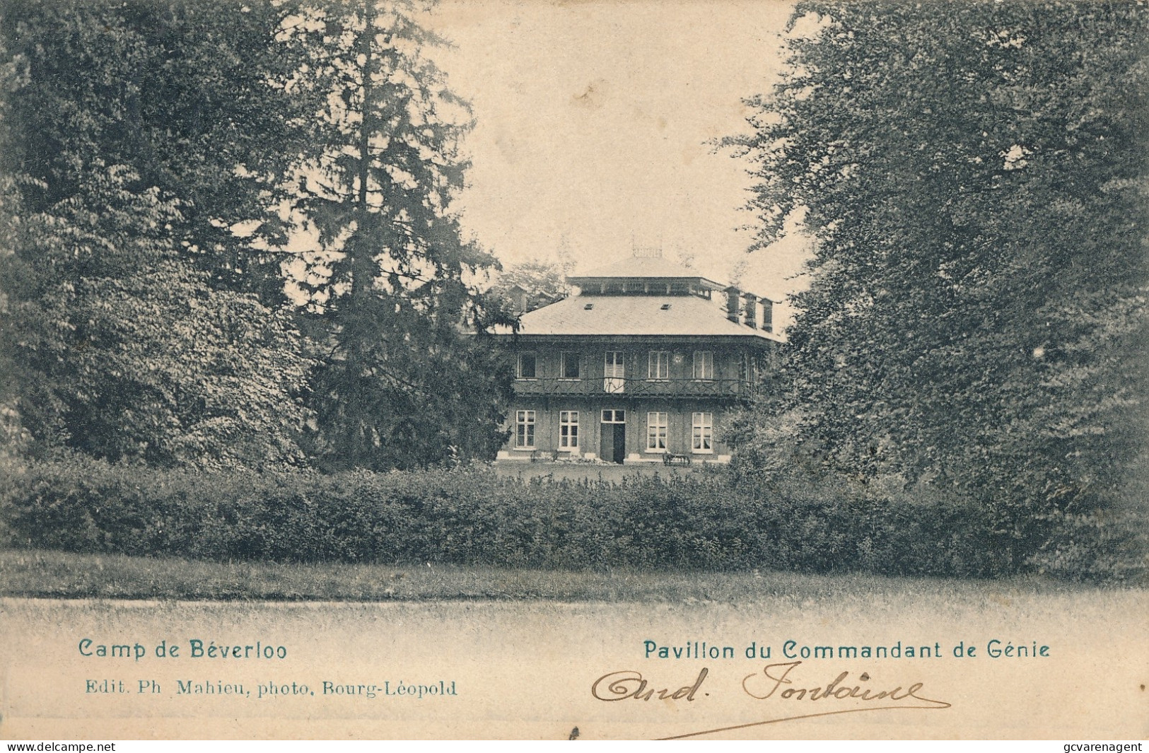 CAMP DE BEVERLOO    PAVILLON DU COMMANDANT DE GENIE      2 SCANS - Leopoldsburg (Kamp Van Beverloo)