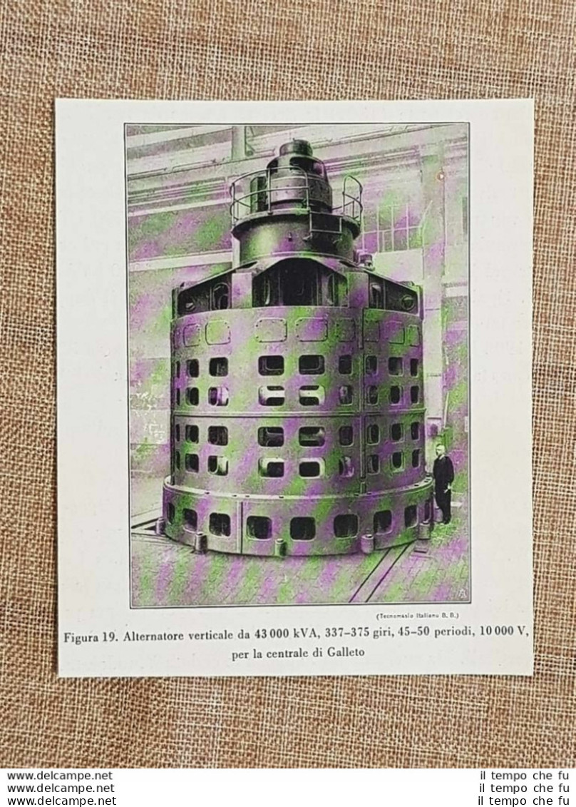 Nella Centrale Idroelettrica Di Galleto Nel 1934 Alternatore Da 43.000 KW Umbria - Otros & Sin Clasificación