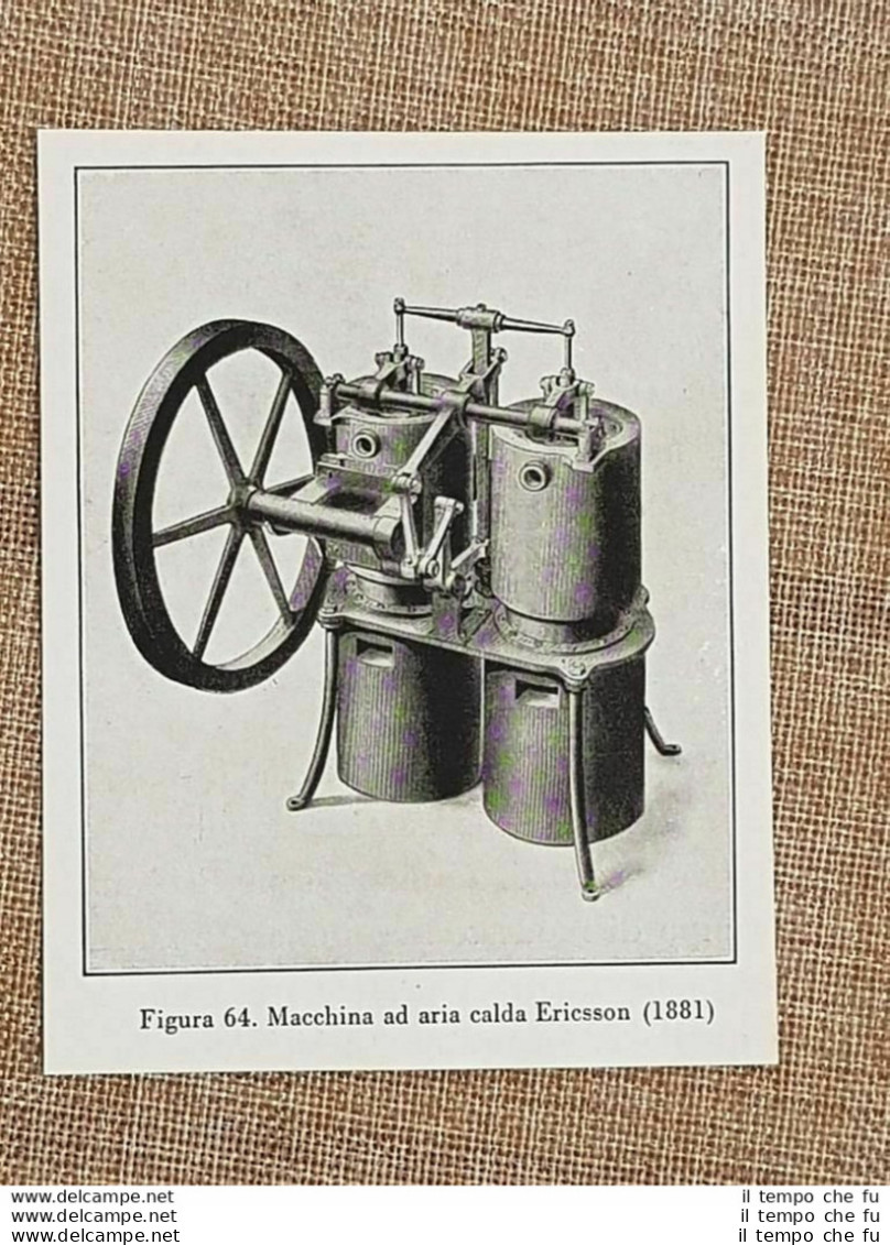 Una Macchina Ad Aria Calda Ericsson Nel 1881 - Autres & Non Classés