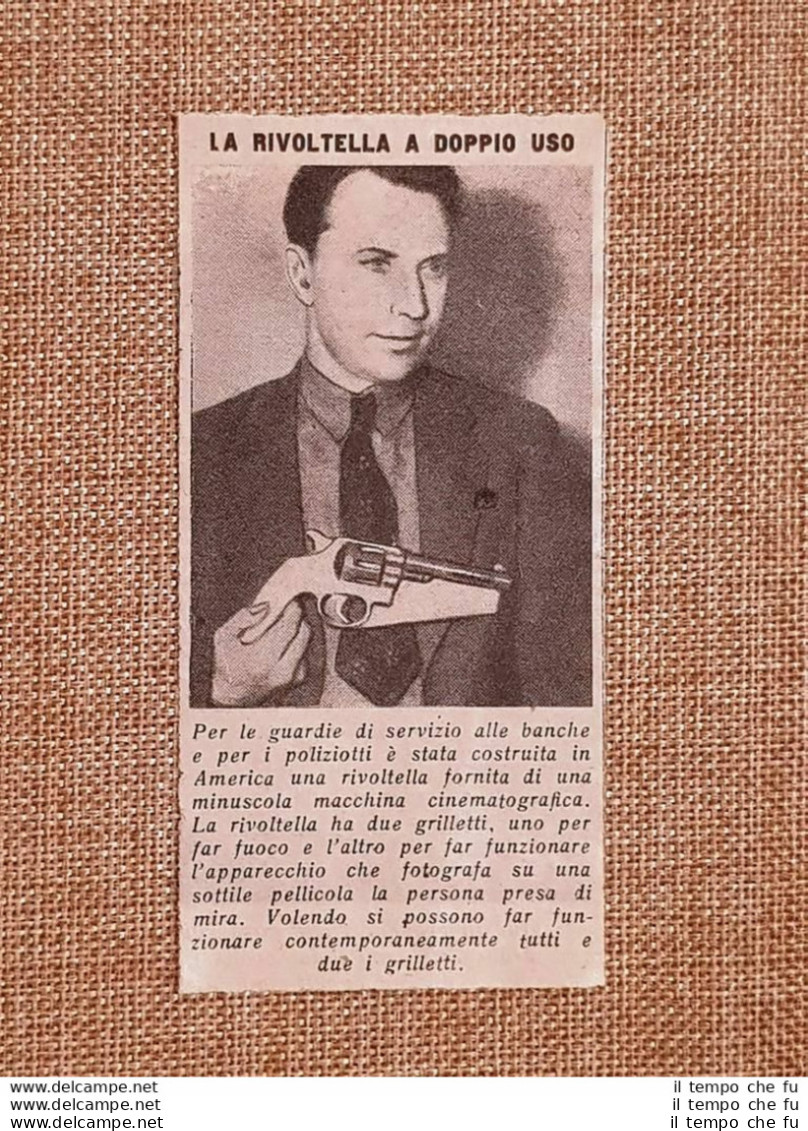 In America Nel 1936 La Prima Rivoltella O Pistola A Doppio Uso Invenzione - Otros & Sin Clasificación