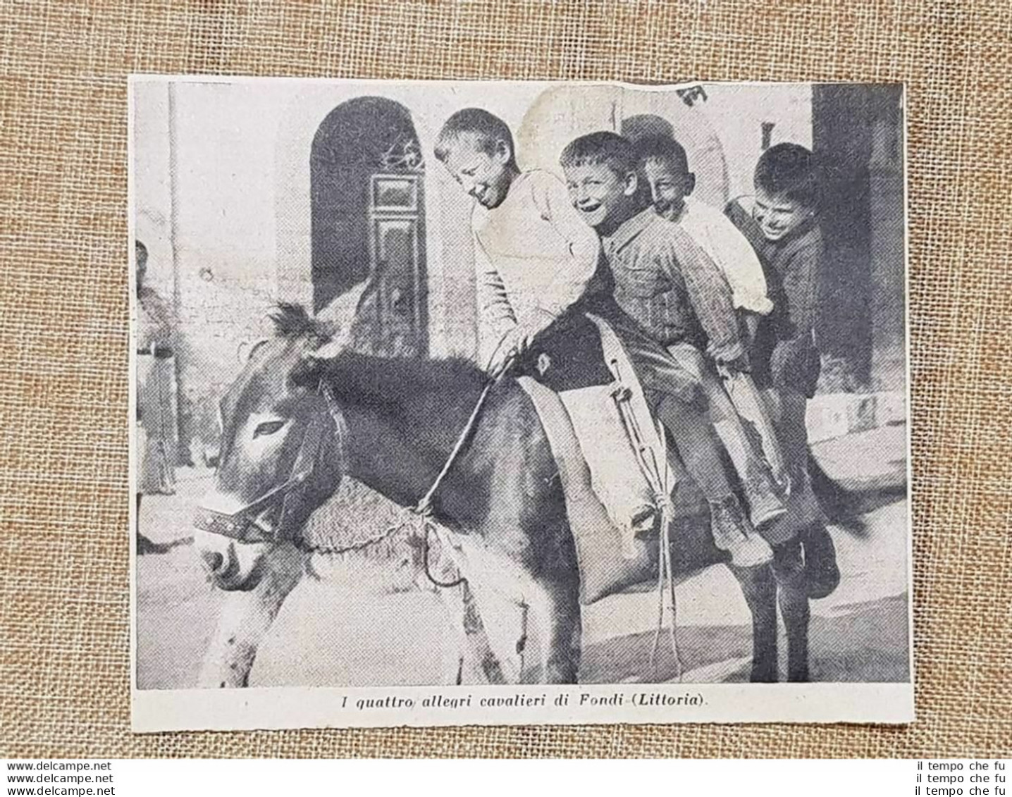 Fondi Nel 1938 Quattro Allegri Cavalieri Littoria O Latina - Autres & Non Classés