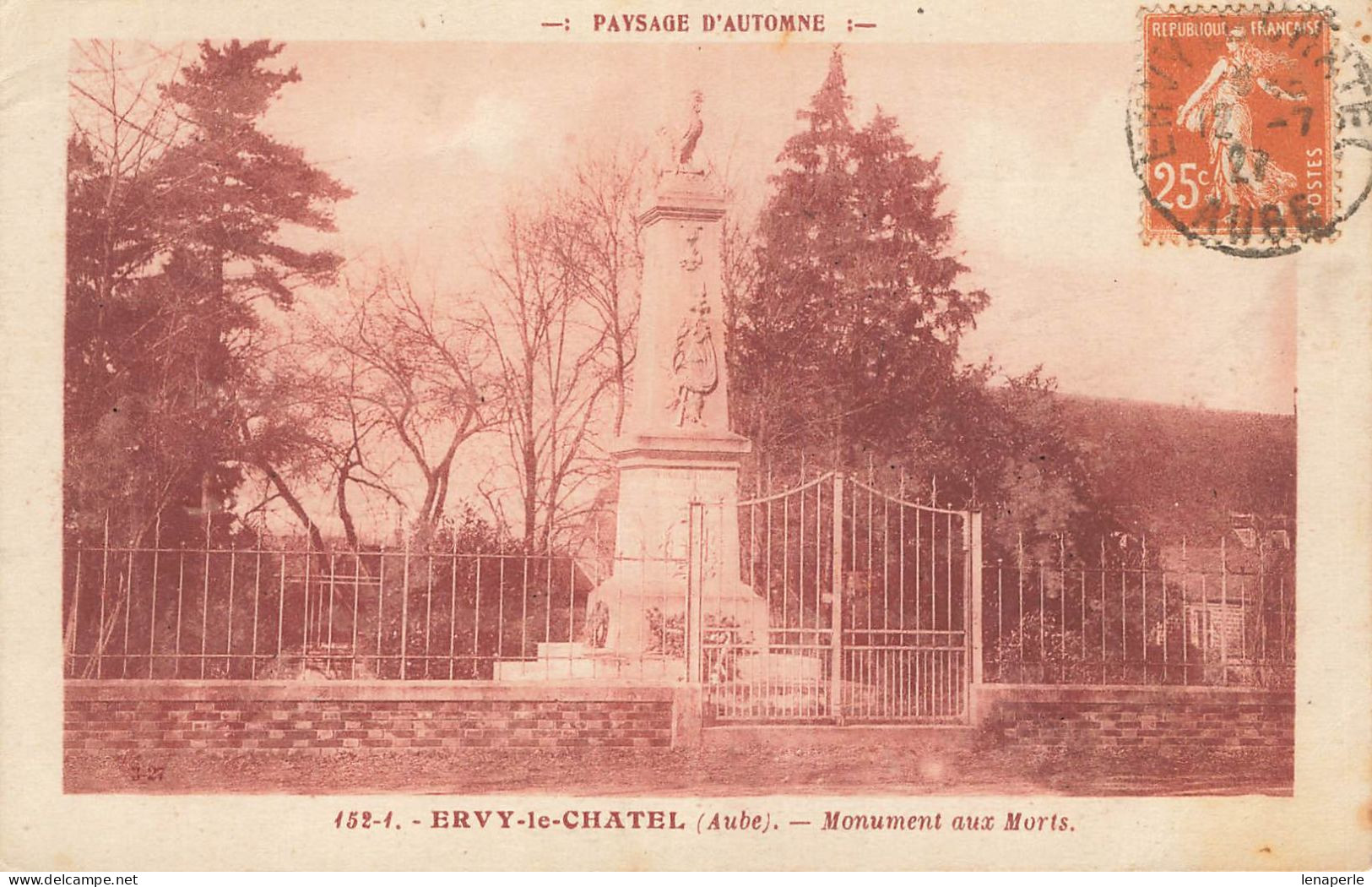 D6061 Ervy Le Chatel Monument Aux Morts - Ervy-le-Chatel