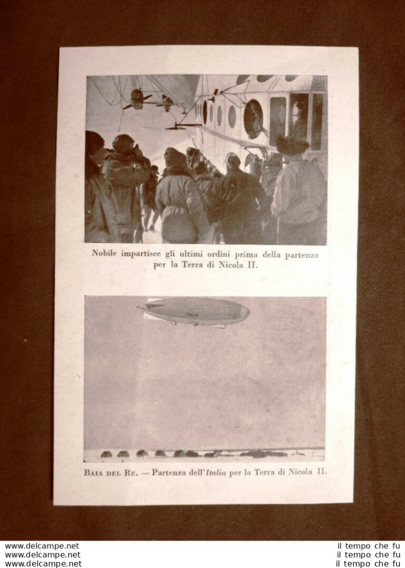 Partenza E Baia Del Re Ghiaccio Naufragio Spedizione Nobile Polo Nord 1928 - Otros & Sin Clasificación