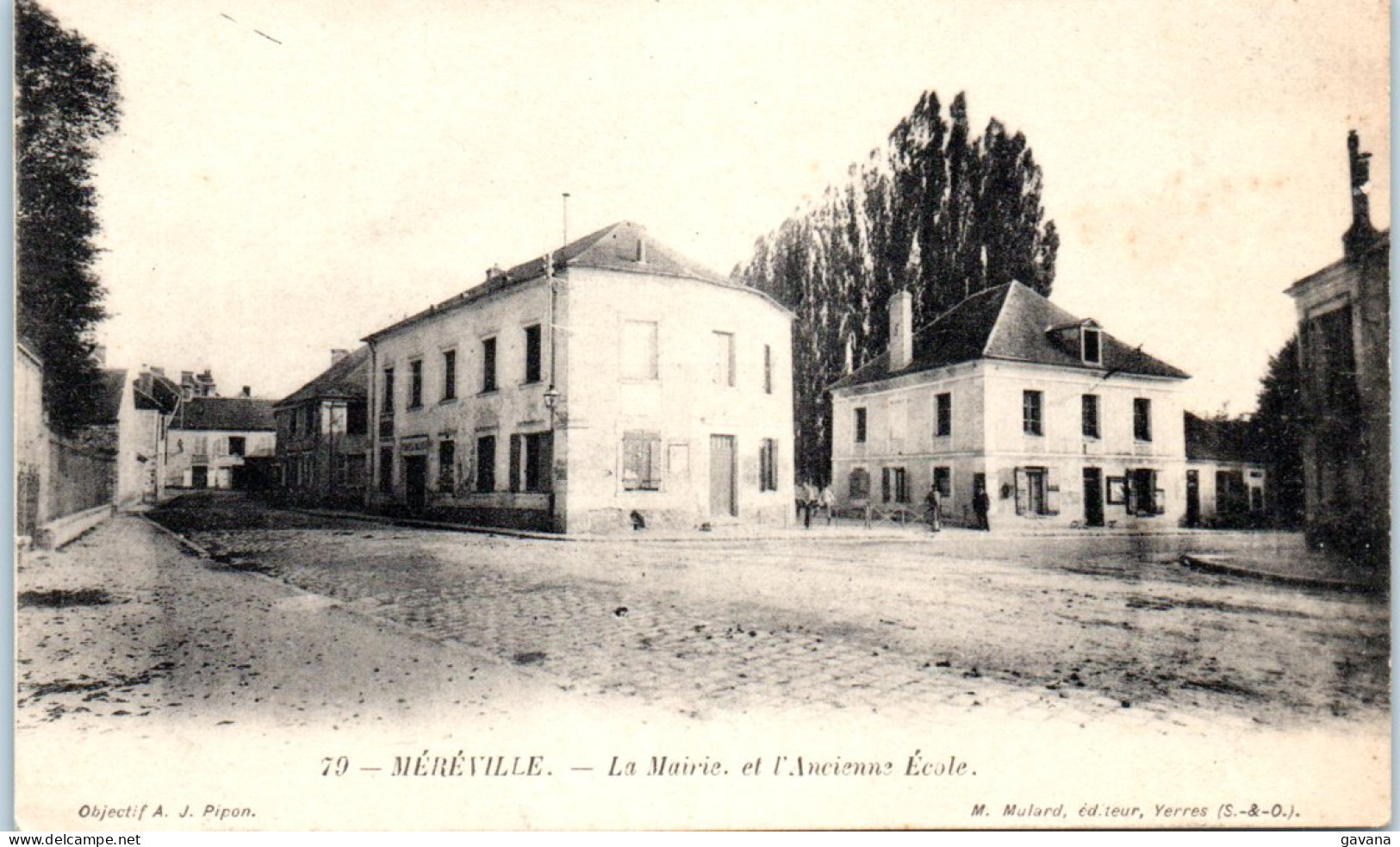 91 MEREVILLE - La Mairie Et L'ancienne école  - Mereville