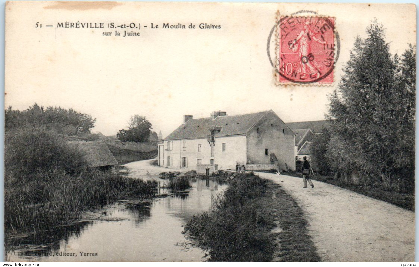 91 MEREVILLE - Le Moulin De Glaires Sur La Juine  - Mereville