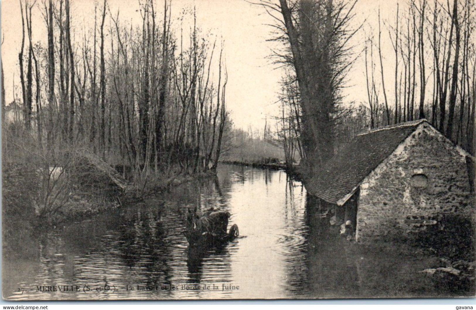 91 MEREVILLE - Le Lavoir Sur Les Bords De La Juine  - Mereville