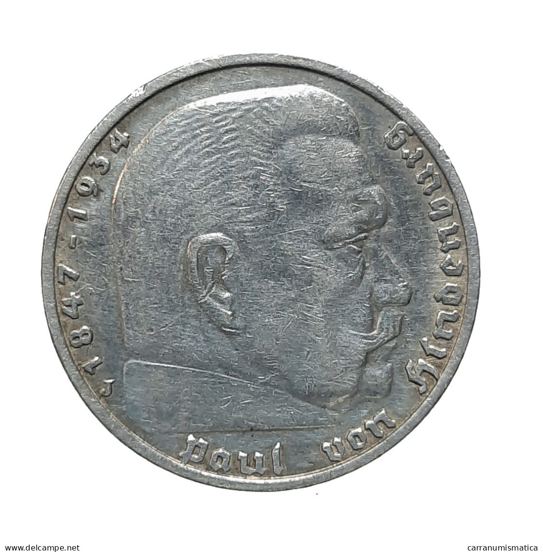 [NC] GERMANIA - 5 MARCHI 1937 J - ARGENTO (nc162a) - 5 Reichspfennig