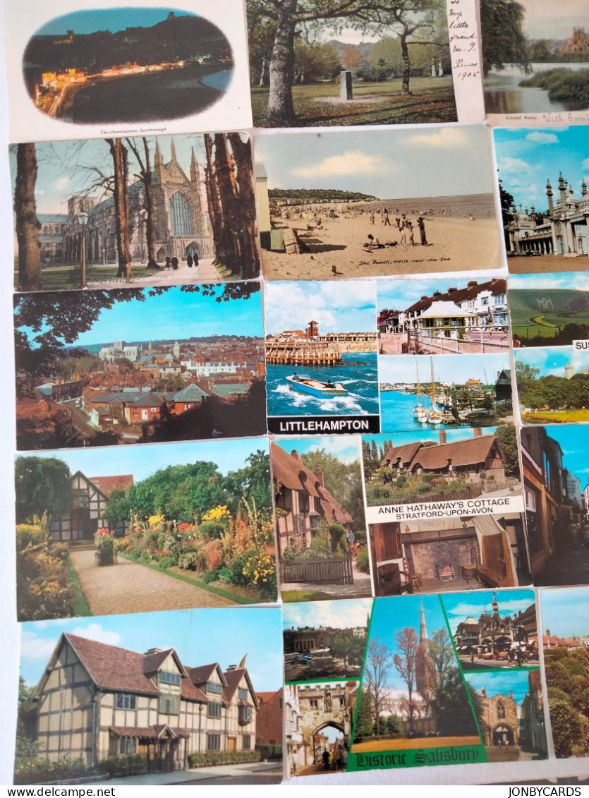 Dèstockage-United Kingdom Lot of 80 Colour Postcards from 1904.#35