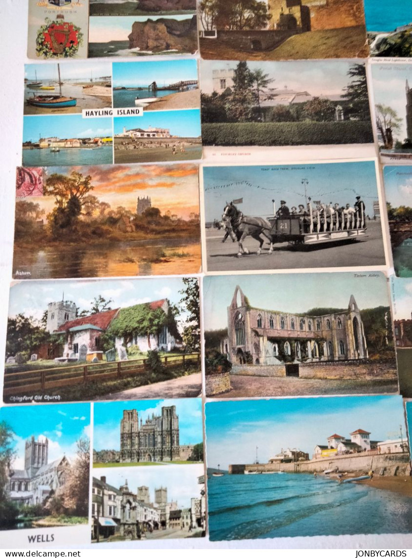 Dèstockage-United Kingdom Lot of 80 Colour Postcards from 1904.#35