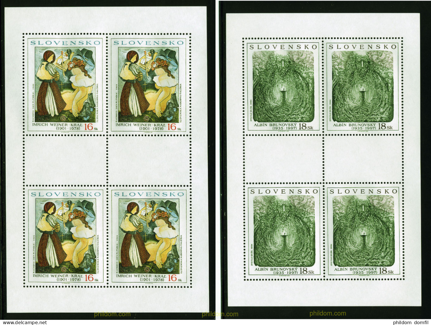 729146 MNH ESLOVAQUIA 2001 PINTURAS - Ungebraucht