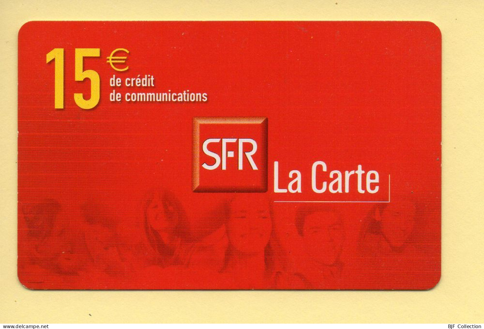 Carte Prépayée : SFR (CEGETEL) La Carte / 15 Euros - Andere & Zonder Classificatie