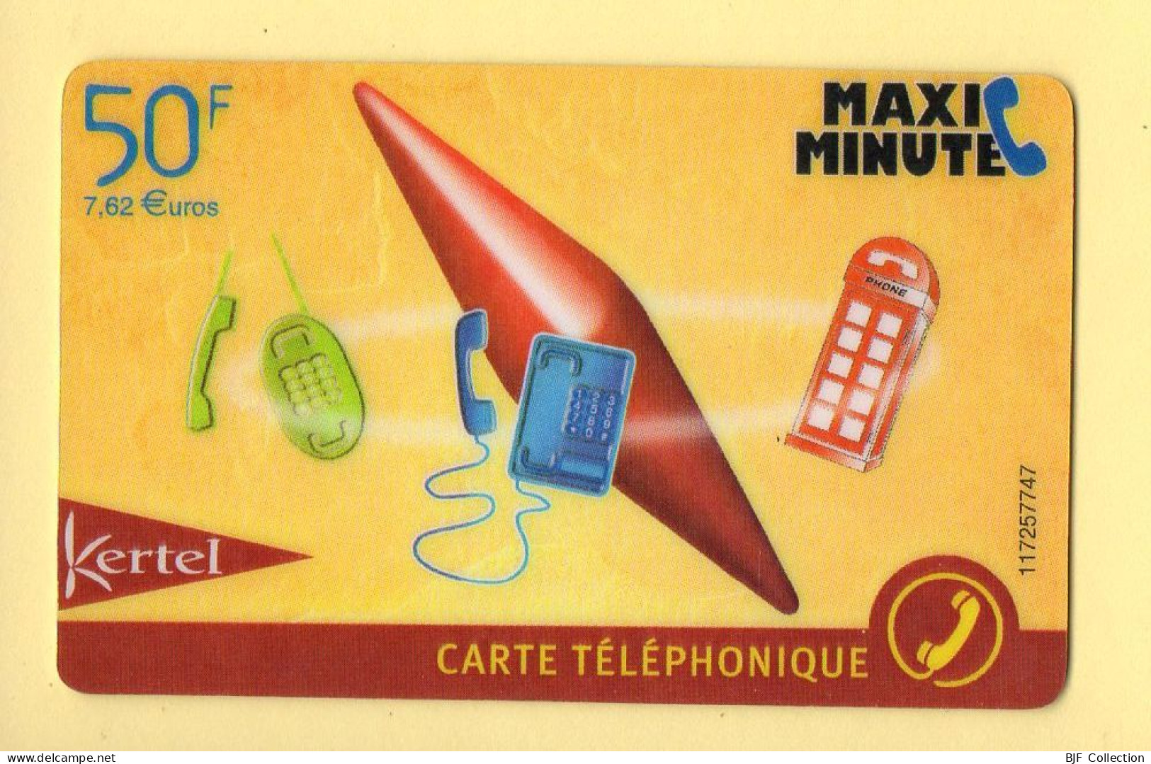 Carte Prépayée : KERTEL / MAXI MINUTE / 50 Francs (7,62E) - Altri & Non Classificati