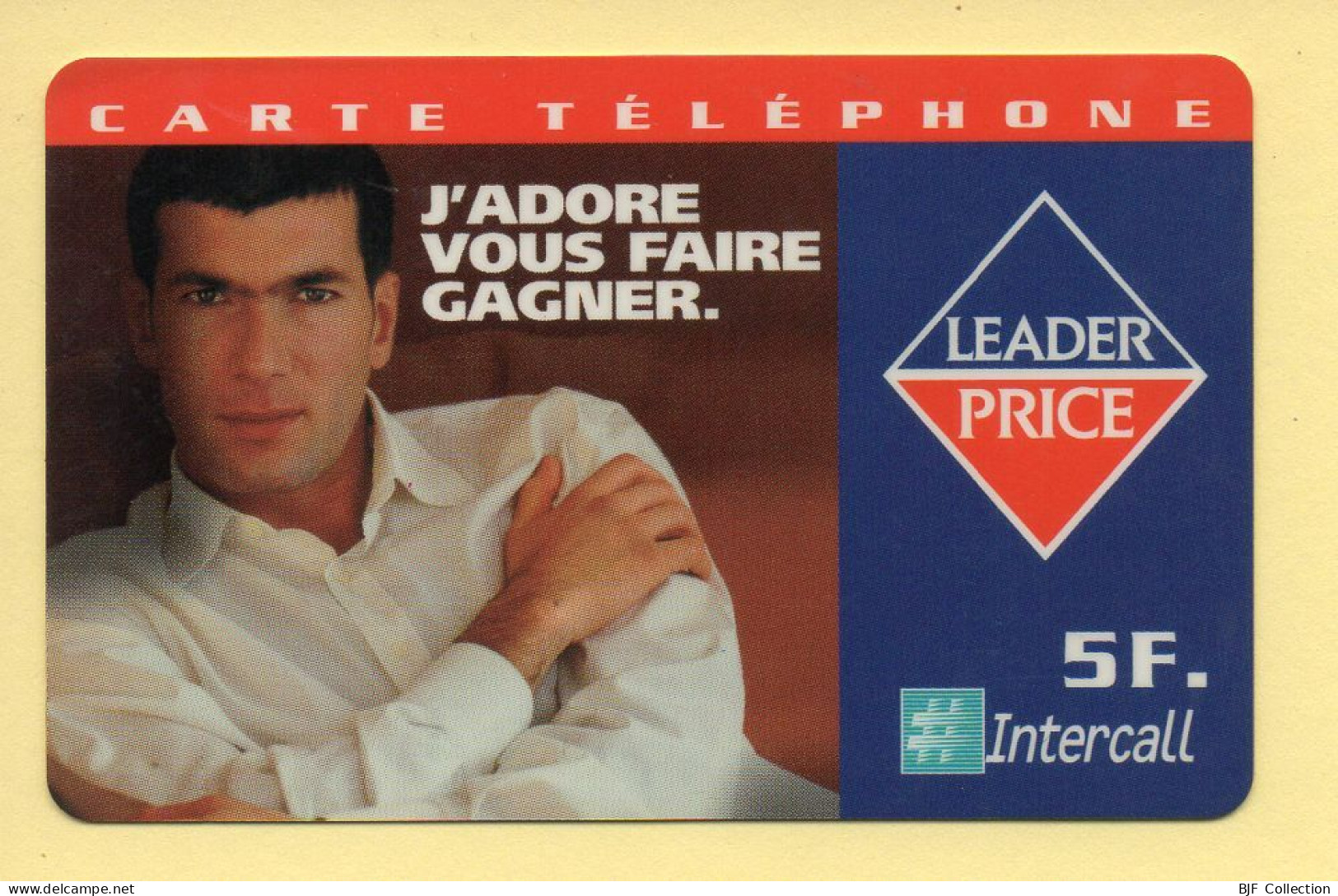 Carte Prépayée : INTERCALL / LEADER PRICE / Zinédine Zidane - Other & Unclassified