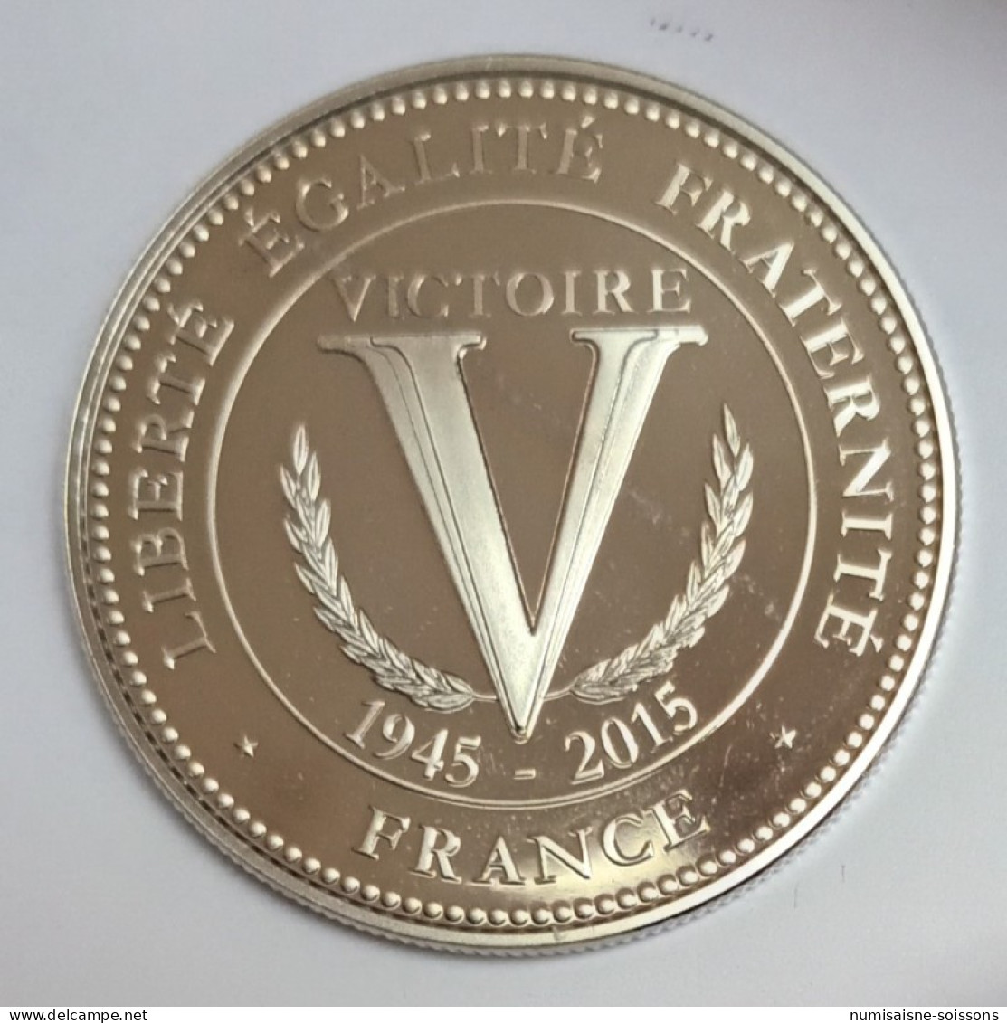 FRANCE - MÉDAILLE - SECONDE GUERRE MONDIALE 1939-1945 - VICTOIRE - 1945-2015 - BE - Sonstige & Ohne Zuordnung