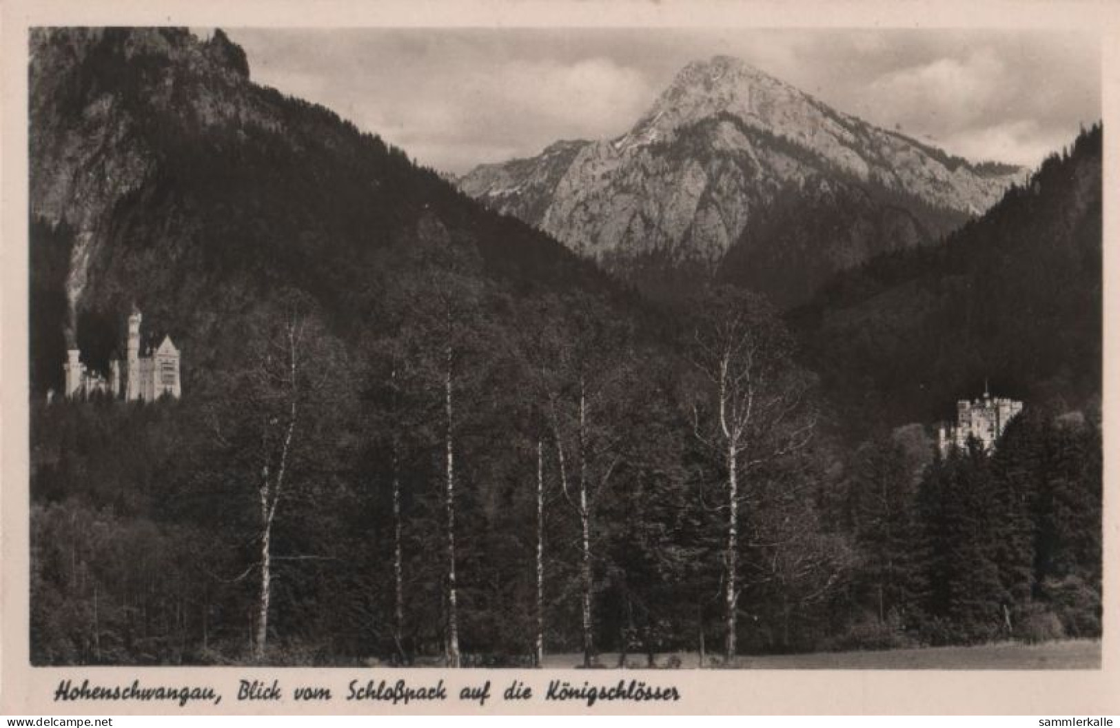 68654 - Schwangau, Hohenschwangau - Blick Vom Schlosspark - Ca. 1955 - Fuessen