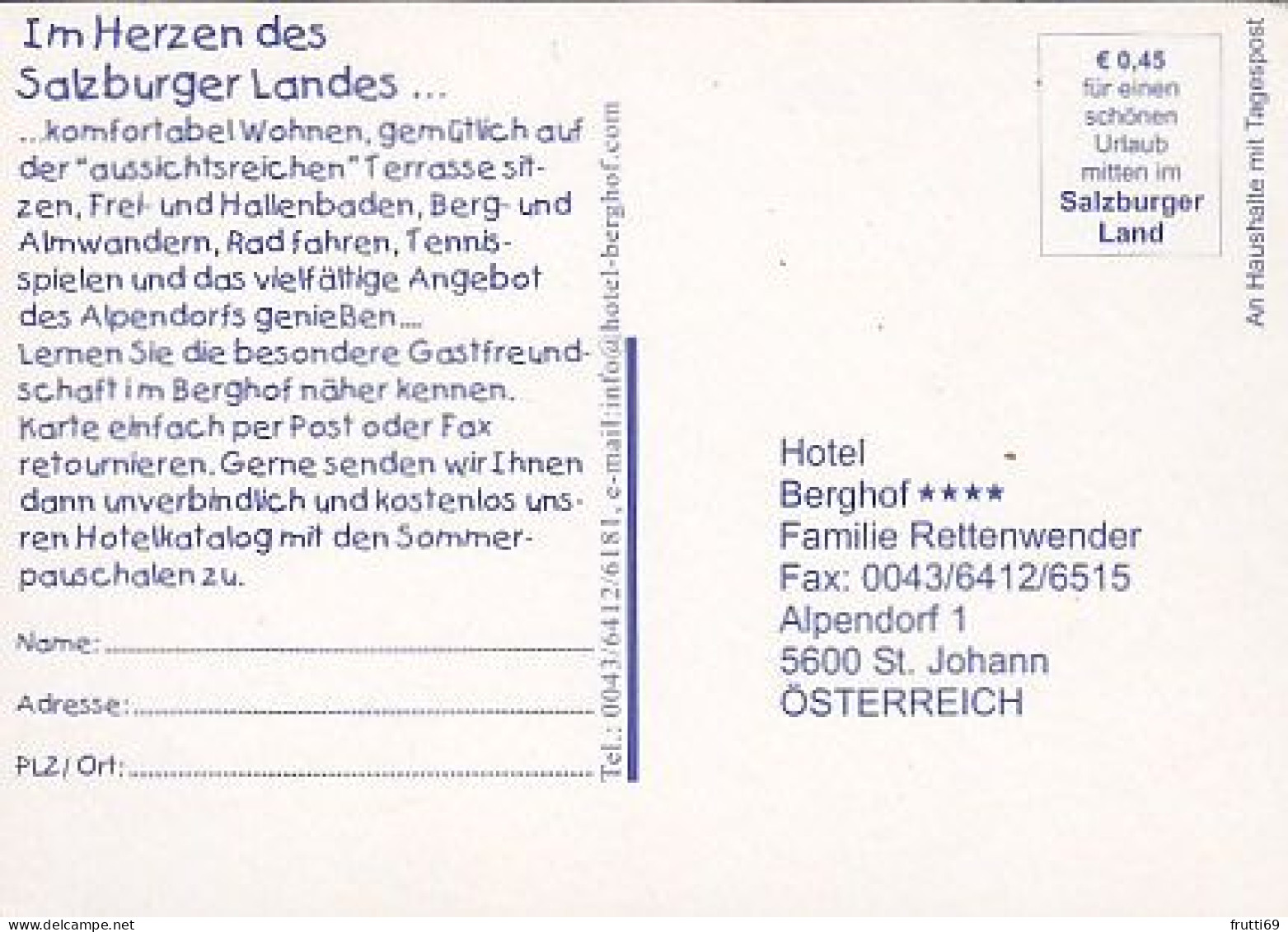 AK 212467 AUSTRIA - St. Johann - Berghof Familie Rettenwender - St. Johann Im Pongau