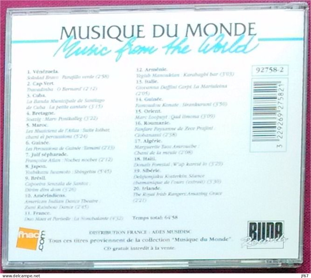 Le Monde En Musiques (CD) - Wereldmuziek