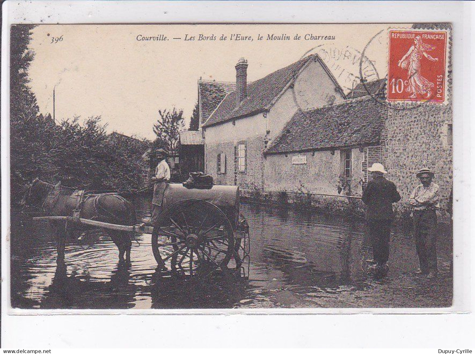 COURVILLE: Les Bords De L'eure, Le Moulin De Charreau - Très Bon état - Courville