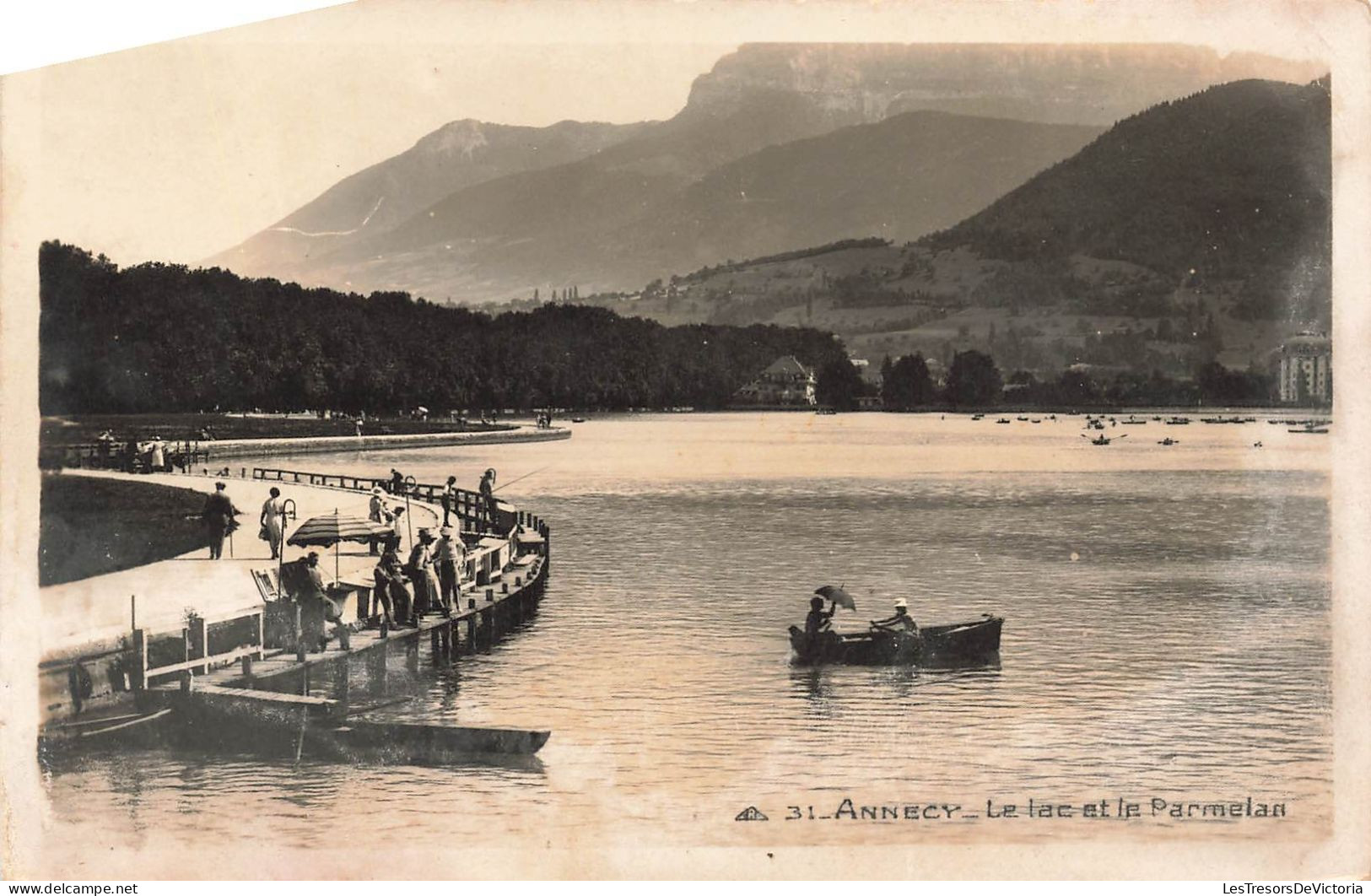 FRANCE - Annecy - Le Lac Et Le Parmelan - Animé - Carte Postale - Annecy