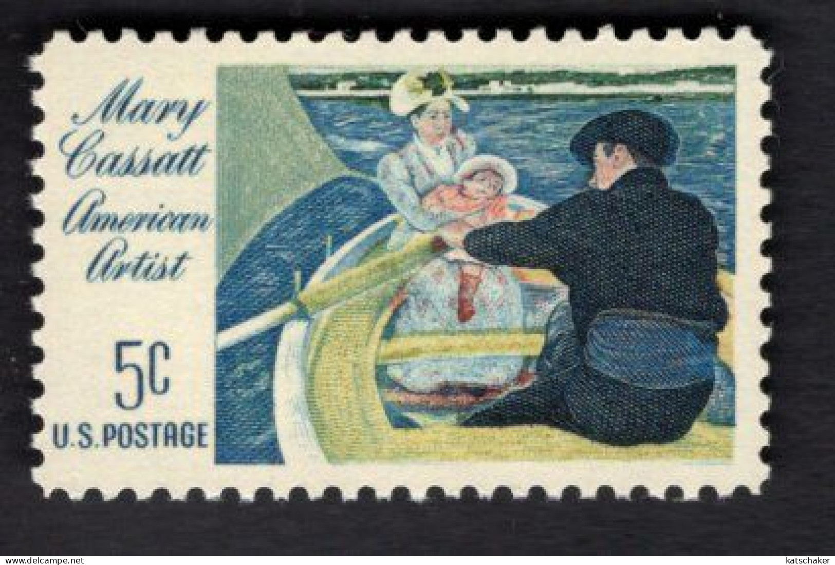 2006885546 1966 SCOTT 1322A (XX) POSTFRIS MINT NEVER HINGED - MARIA CASSATT WOMEN IN BOAT - TAGGED - Unused Stamps