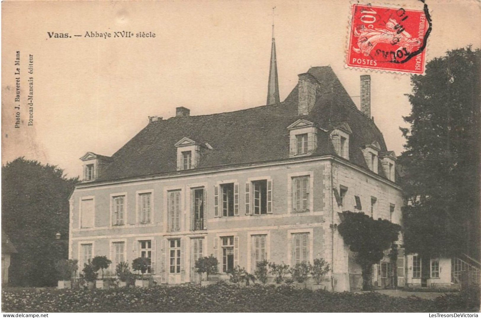 FRANCE - Vaas - Abbaye XVII E Siècle - Vue Générale - De L'extérieure - Boucard Mancais Editeur - Carte Postale Ancienne - La Fleche