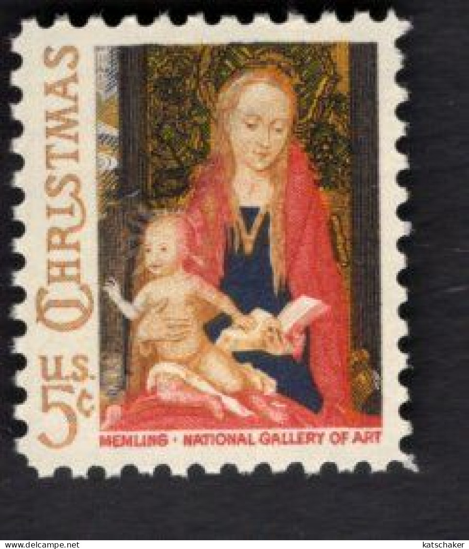 965469821 1966 SCOTT 1321A (XX) POSTFRIS MINT NEVER HINGED  - CHRISTMAS MADONNA AND CHILD - HANS MEMLING - TAGGED - Unused Stamps